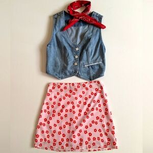 Floral Mini Skirt